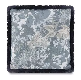 Yasmin Blue Tapestry Square Cushion