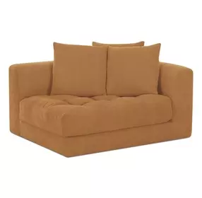 Davie Golden Yellow Performance Fabric RAF Chair with Pillows