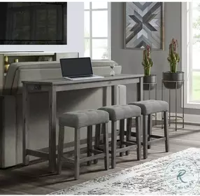 Turner Charcoal Multipurpose Bar Table Set