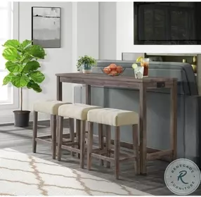 Turner Gray Multipurpose Bar Table Set