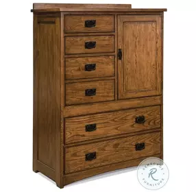 Oak Park Mission 6 Drawer 40" Chest with Door