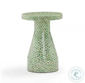 Halio Green Shell Side Table