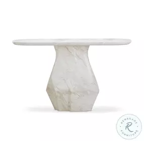 Esme Faux Marble Long Console Table
