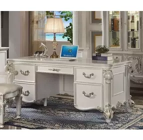 Vendome Antique Pearl 74" Executive Writing Desk