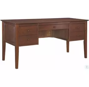Home Accents Espresso 4 Drawer Executive Lancaster Shaker Desk