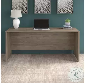 Office 500 Modern Hickory 72" Small Credenza Home Office Set