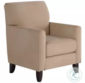 Bella Mauve Blush Straight Arm Accent Chair