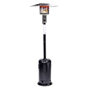 Solara Hammered Black Outdoor Standing Heater