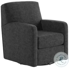 Flash Dance Brady Charcoal Swivel Glider