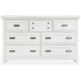 Harborwick White Dove 7 Drawer Dresser