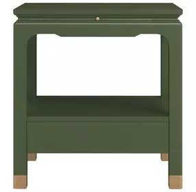 Eave Darkened Sage Bedside Table
