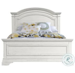 Olivia Brushed White Full Bed with Storage