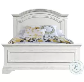 Olivia Brushed White Full Bed
