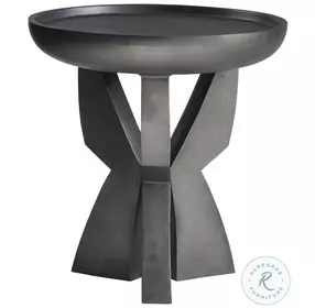 Mazo Black Nickel Side Table