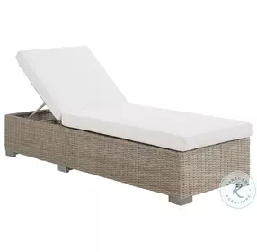 Camal White Cream Outdoor Chaise Lounge