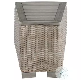 Camal Tan Outdoor Round End Table