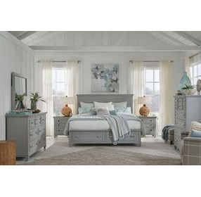 Harborwick Harbor Gray Storage Panel Bedroom Set