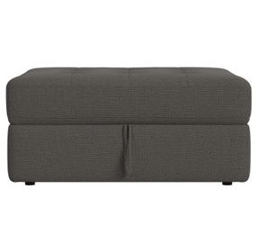 Harleigh Ash Upholstered Square Storage Ottoman