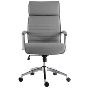 DC 602 SFGR Softy Gray Upholstered Tall Swivel Desk Chair