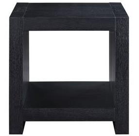Aubrey Black Square End Table