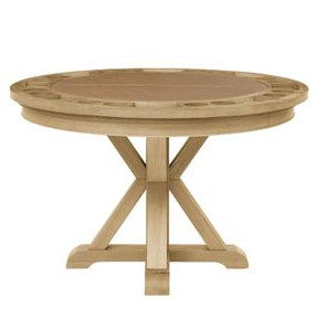 Rylie Natural 48" Round Game Top Dining Table