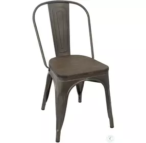 Oregon Antique And Espresso Dining Chair Set of 2