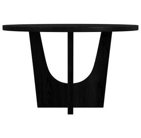 Salem Black 52" Round Counter Height Table