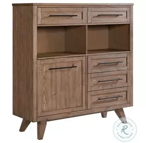 Oslo Weathered Chestnut 54" Pantry Cabinet