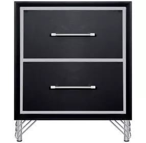 Ava Ebony 2 Drawer Nightstand