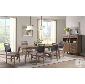 Oslo Weathered Chestnut Extendable Dining Room Set