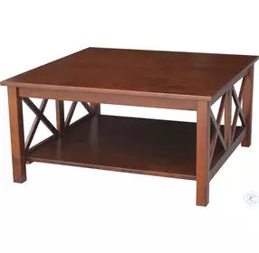 Hampton Espresso Square Coffee Table