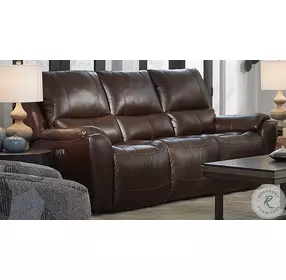 Westchester Palermo Chocolate Power Headrest Double Reclining Sofa