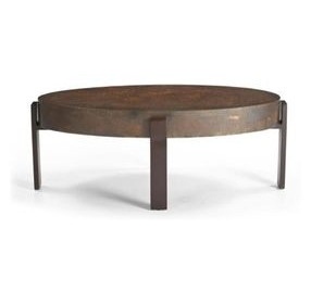 Artifacts Antique Bronze Round Shaw Cocktail Table