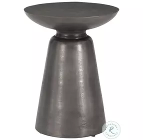 Catalan Matte Graphite Accent Table
