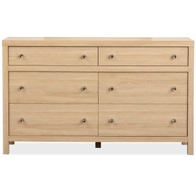Merrifield Sandstone Beige 6 Drawer Dresser