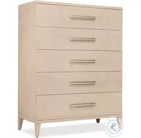 Wendover Polished Limestone 5 Drawer Chest