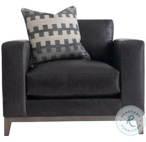 Noel Gray Leather Chair