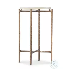 Fusion Textured Gold And Onyx Stone Top Je Suis Petit Spot Table