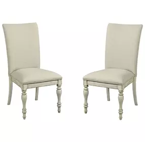 Weatherford Cornsilk Upholstered Tasman Dining Chair Set of 2