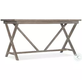 Commerce And Market Light Natural Wood Trestle Desk