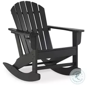 Sundown Treasure Black Outdoor Rocking Chair