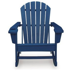 Sundown Treasure Blue Outdoor Rocking Chair