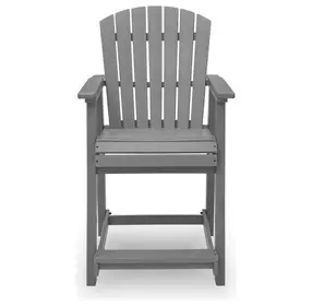 Ross Cove Dark Gray Outdoor Bar Stool Set of 2