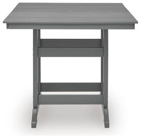 Ross Cove Dark Gray 42" Square Outdoor Counter Height Dining Table