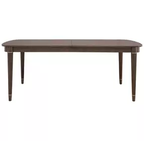 Asher Park Piano Brown 117" Extendable Rectangular Dining Table