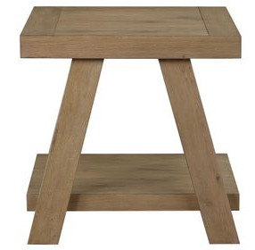 Orinda Brown Square End Table