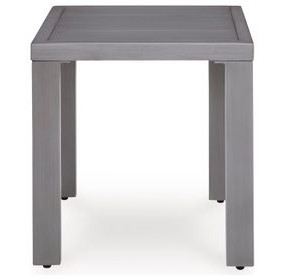 Dillon Beach Gray Square Outdoor End Table