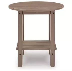 Cliffs Beach Driftwood Oval Outdoor End Table