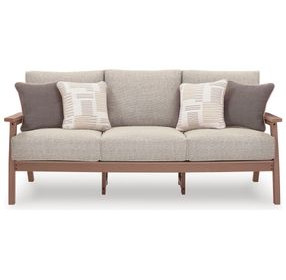 Cliffs Beach Gray Performance Fabric 78" Outdoor Sofa with Cushion