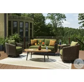 Horizon Hall Brown And Black Outdoor Occasional Table Set